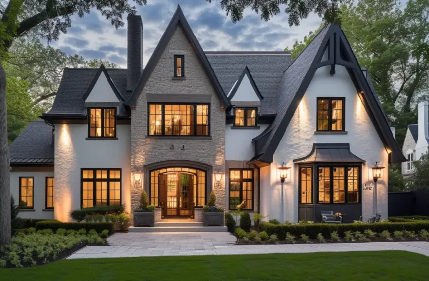 modern tudor house