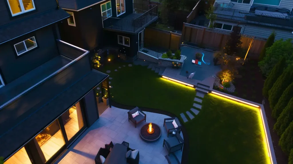 The Future of Modern Backyards: 15 Stunning Ideas Revealed! 14 Modern Backyard LED Lighting