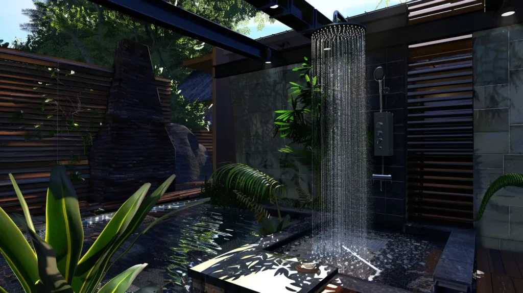 The Future of Modern Backyards: 15 Stunning Ideas Revealed! 11 Modern Backyard Outdoor Shower
