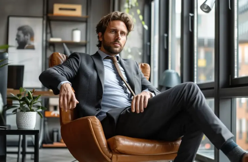 modern man office outfit