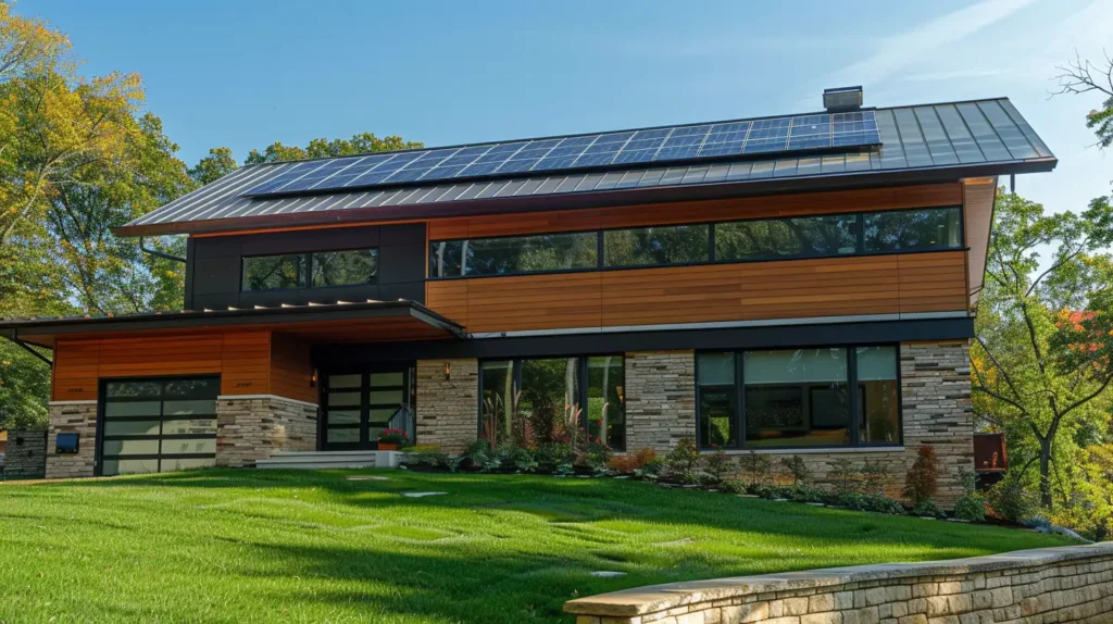 Split-Level Home Exterior Sustainable Features