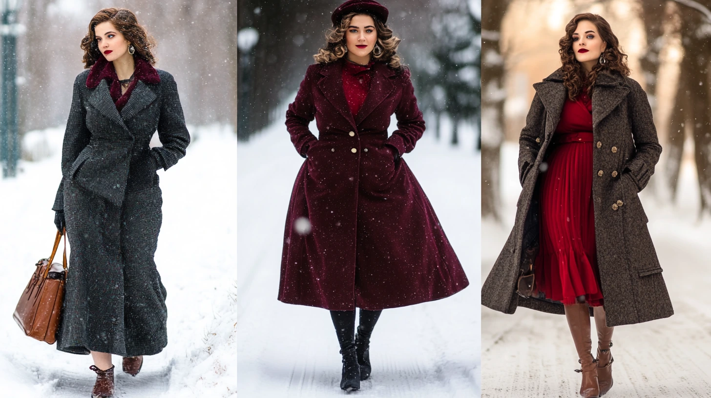 curvy winter outfits